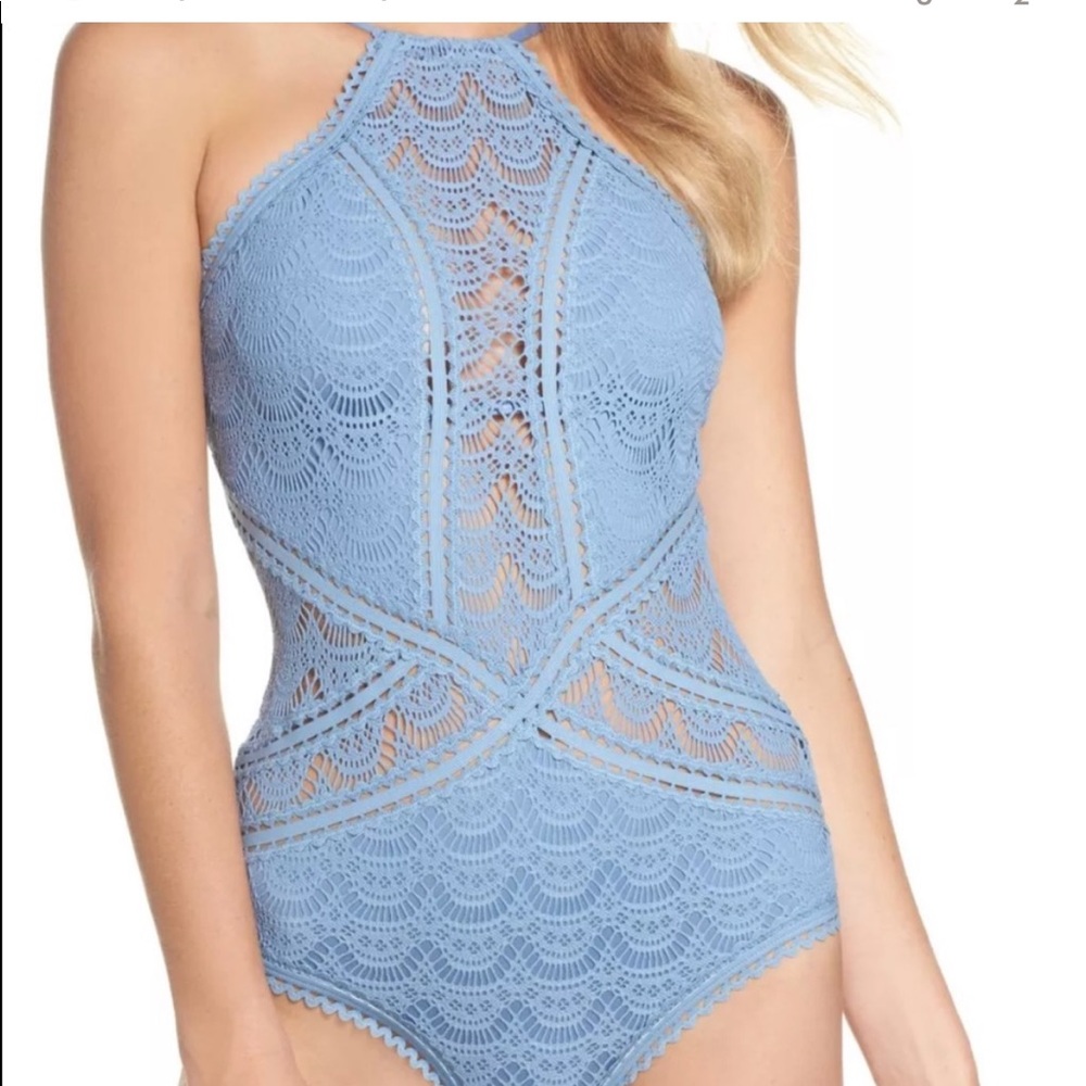 Becca pale blue one-piece